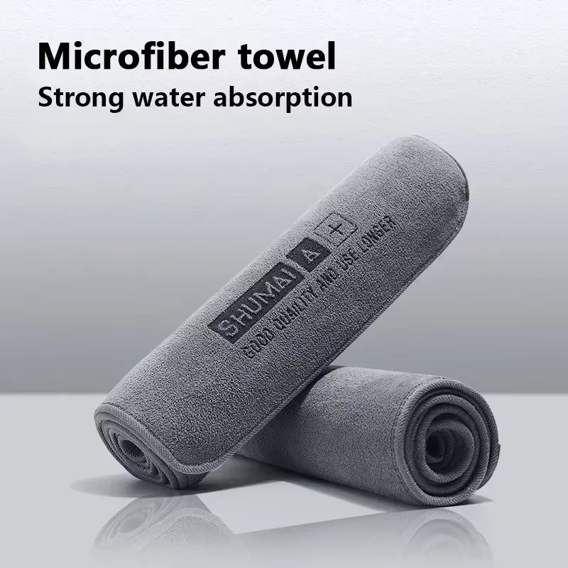 Serviette de lavage de voiture en microfibre haut de gamme