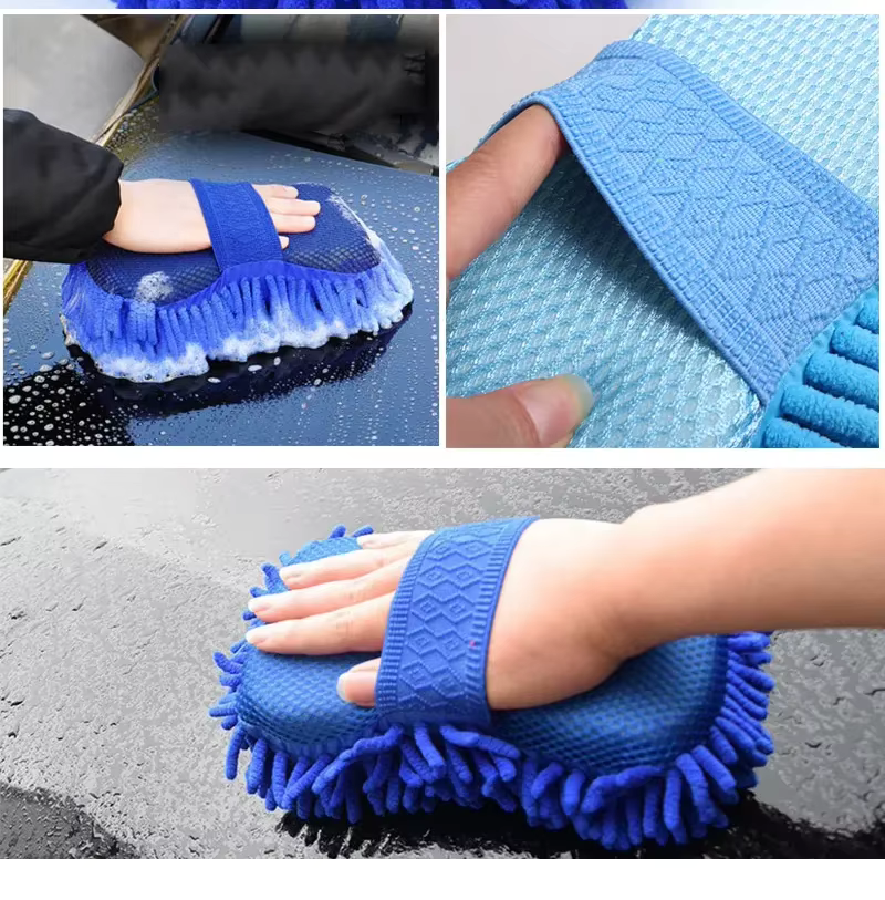 Gants de lavage en microfibre pour voiture